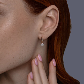 Серьги Diamant - Серебро 925, Фианит (арт. 93-120-02129-1)