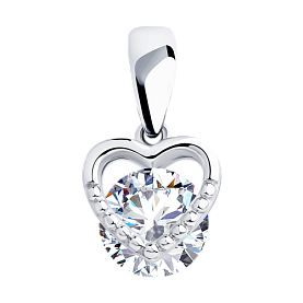 Подвеска SOKOLOV - Серебро 925, Фианит (арт. 94032243)