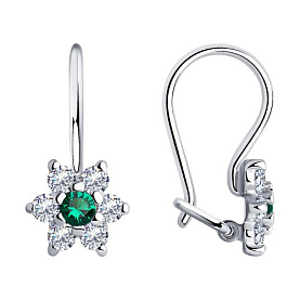 Серьги SOKOLOV - Серебро 925, Фианит (арт. 94026646)