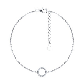 Браслет SOKOLOV - Серебро 925, Фианит (арт. 94051050-91)