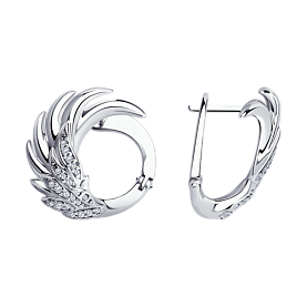 Серьги SOKOLOV - Серебро 925, Фианит (арт. 94025088)