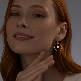 Серьги SOKOLOV - Серебро 925, Фианит (арт. 93022158)