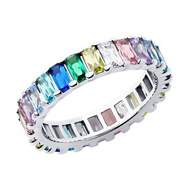 Кольцо SOKOLOV - Серебро 925, Фианит (арт. 94014105)