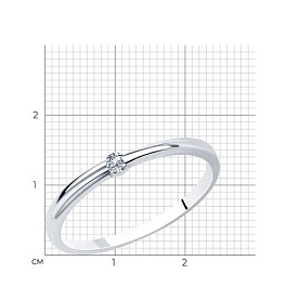 Кольцо SOKOLOV - Серебро 925, Фианит (арт. 94010628)