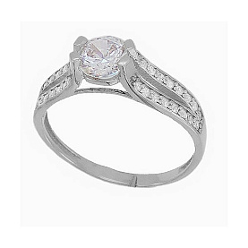 Кольцо Галатея - Серебро 925, Фианит (арт. 2242.1)