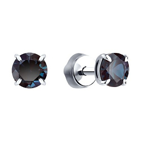 Серьги SOKOLOV - Золото 585, Синтетический александрит (арт. 728947-3)