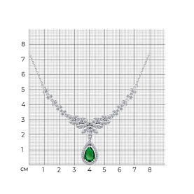 Колье SOKOLOV - Серебро 925, Фианит (арт. 94071463-91)