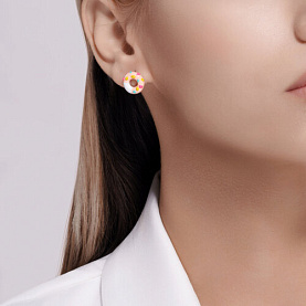 Серьги SOKOLOV - Серебро 925, Эмаль (арт. 94026102)