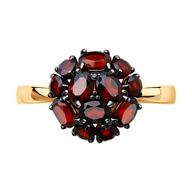 Кольцо SOKOLOV - Золото 375, Гранат (арт. 37714096)