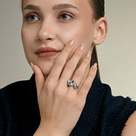 Кольцо SOKOLOV - Серебро 925, Фианит (арт. 94014986)