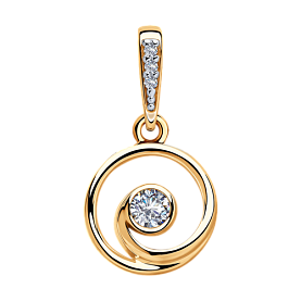 Подвеска SOKOLOV - Серебро 925, Фианит (арт. 93030397)