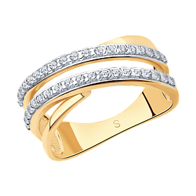 Кольцо SOKOLOV - Серебро 925, Фианит (арт. 93010577)