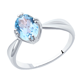 Кольцо Diamant - Серебро 925, Топаз (арт. 94-310-00635-1)