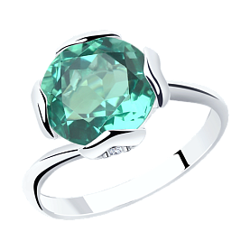 Кольцо SOKOLOV - Серебро 925, Кварц, Фианит (арт. 92011796)