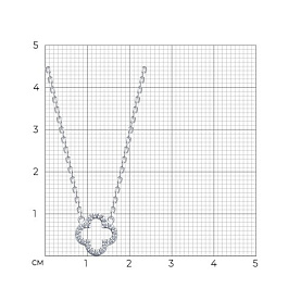 Колье SOKOLOV - Серебро 925, Фианит (арт. 94070663)