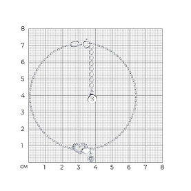 Браслет SOKOLOV - Серебро 925, Фианит (арт. 94050416)