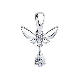Подвеска SOKOLOV - Серебро 925, Фианит (арт. 94032022)