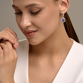 Серьги SOKOLOV - Серебро 925, Фианит (арт. 94027354)