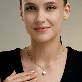 Подвеска Diamant - Серебро 925, Жемчуг синтетический (арт. 94-130-00138-1)