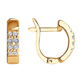 Серьги SOKOLOV - Серебро 925, Фианит (арт. 93020646)