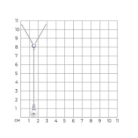 Колье SOKOLOV - Серебро 925, Жемчуг синтетический, Фианит (арт. 94070748)