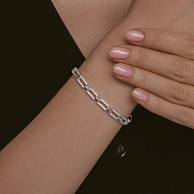 Браслет SOKOLOV - Серебро 925, Фианит (арт. 94051210-91)
