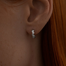 Серьги SOKOLOV - Серебро 925, Фианит (арт. 94025970)