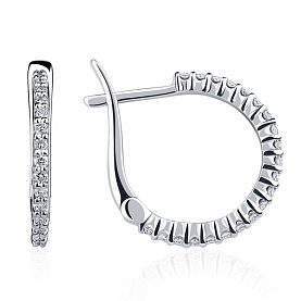 Серьги Platinum Lab. - Платина 950 (арт. ПС-022-00)