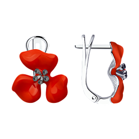 Серьги SOKOLOV - Серебро 925, Эмаль (арт. 94024793)