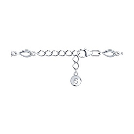 Браслет SOKOLOV - Серебро 925, Гранат, Фианит (арт. 92050153)