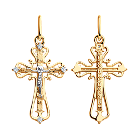 Подвеска Diamant - Золото 585, Фианит (арт. 51-131-00373-1)