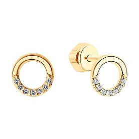 Серьги SOKOLOV - Серебро 925, Фианит (арт. 93022233)