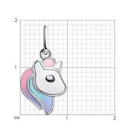 Подвеска SOKOLOV - Серебро 925, Эмаль (арт. 94032841)