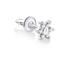 Серьга Галатея - Серебро 925, Фианит (арт. 3008.1)