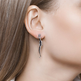 Серьги SOKOLOV - Серебро 925, Фианит (арт. 94021399)