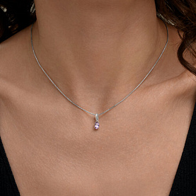 Подвеска SOKOLOV - Серебро 925, Аметист (арт. 92030900)