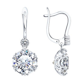 Серьги SOKOLOV - Серебро 925, Фианит (арт. 94027570)