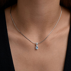 Подвеска SOKOLOV - Серебро 925, Топаз (арт. 92030866)