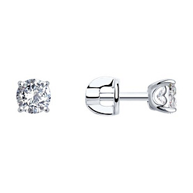 Серьги SOKOLOV - Золото 585, Фианит (арт. 026935-3)