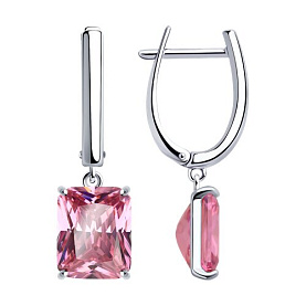 Серьги SOKOLOV - Серебро 925, Фианит (арт. 94026747)