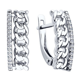 Серьги SOKOLOV - Серебро 925, Фианит (арт. 94026798)