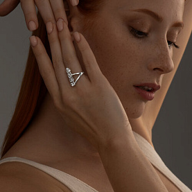 Кольцо SOKOLOV - Серебро 925, Фианит (арт. 94013299)