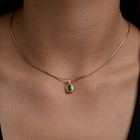 Подвеска SOKOLOV - Серебро 925, Агат, Фианит (арт. 92030859)