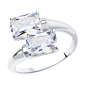 Кольцо SOKOLOV - Серебро 925, Фианит (арт. 94012075)