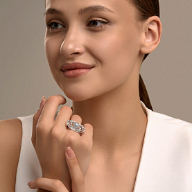 Кольцо SOKOLOV - Серебро 925, Фианит (арт. 94014825)