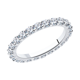 Кольцо SOKOLOV - Серебро 925, Фианит (арт. 94013270)