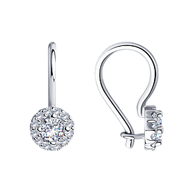 Серьги Diamant - Серебро 925, Фианит (арт. 94-120-00670-1)