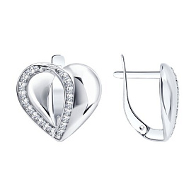 Серьги Diamant - Серебро 925, Фианит (арт. 94-120-00278-1)