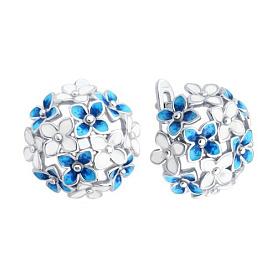 Серьги SOKOLOV - Серебро 925, Эмаль (арт. 94027049)