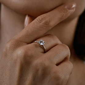 Кольцо SOKOLOV - Серебро 925, Фианит (арт. 94013560)